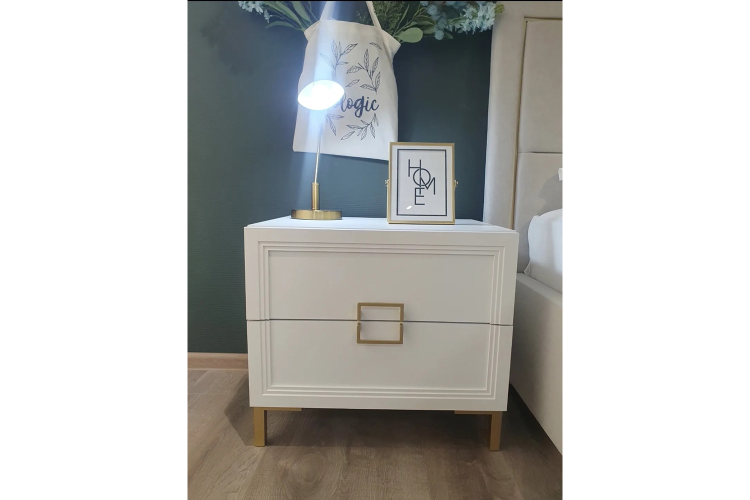 Распродажа - изображение №3 "Мебель для спальни Дольче белый премиум в текстуре (выставочный образец)"  на www.Angstrem-mebel.ru